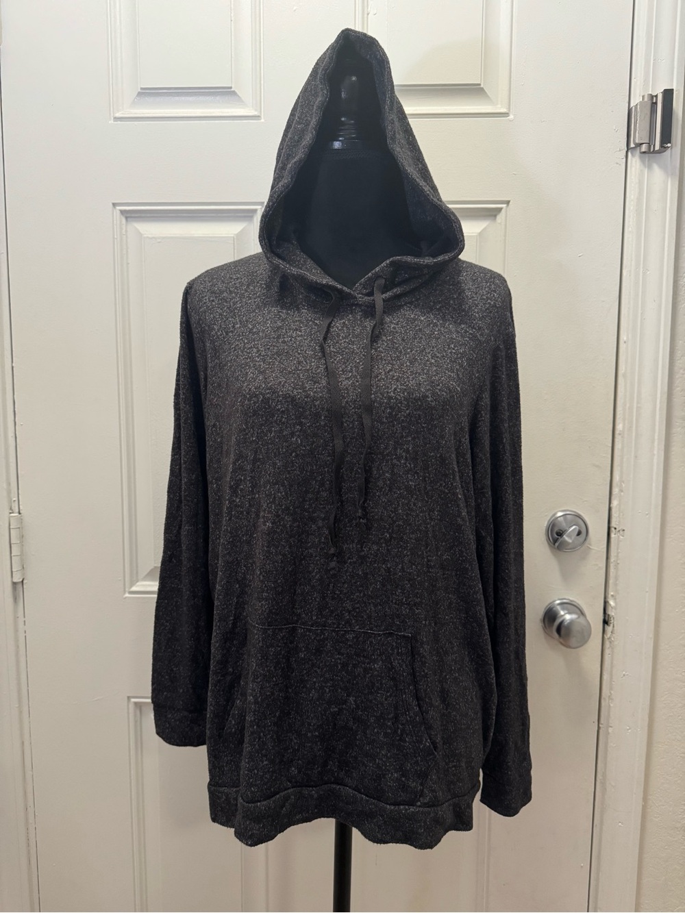 Workshop Republic Clothing Charcoal Hooded Pullover Sweatshirt 0354